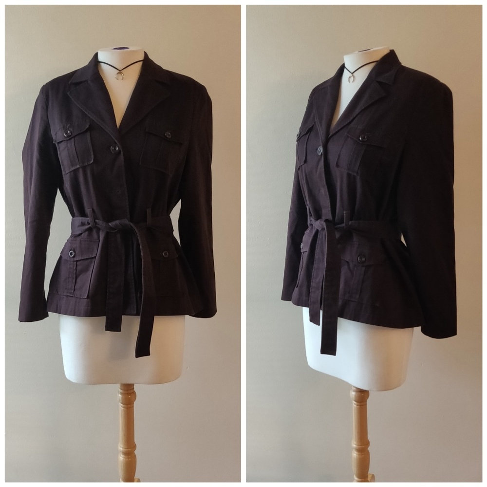 Signature by Larry Levin | Brown Utility Jacket